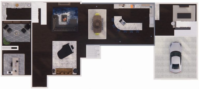 First floor rendered floorplan